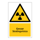 Gevaar Stralingsrisico