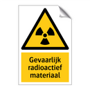 Gevaarlijk radioactief materiaal
