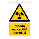 Gevaarlijk radioactief materiaal