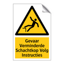 Gevaar Verminderde Schachtkop Volg Instructies