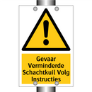 Gevaar Verminderde Schachtkuil Volg Instructies