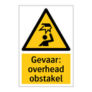 Gevaar: overhead obstakel