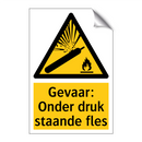 Gevaar: Onder druk staande fles