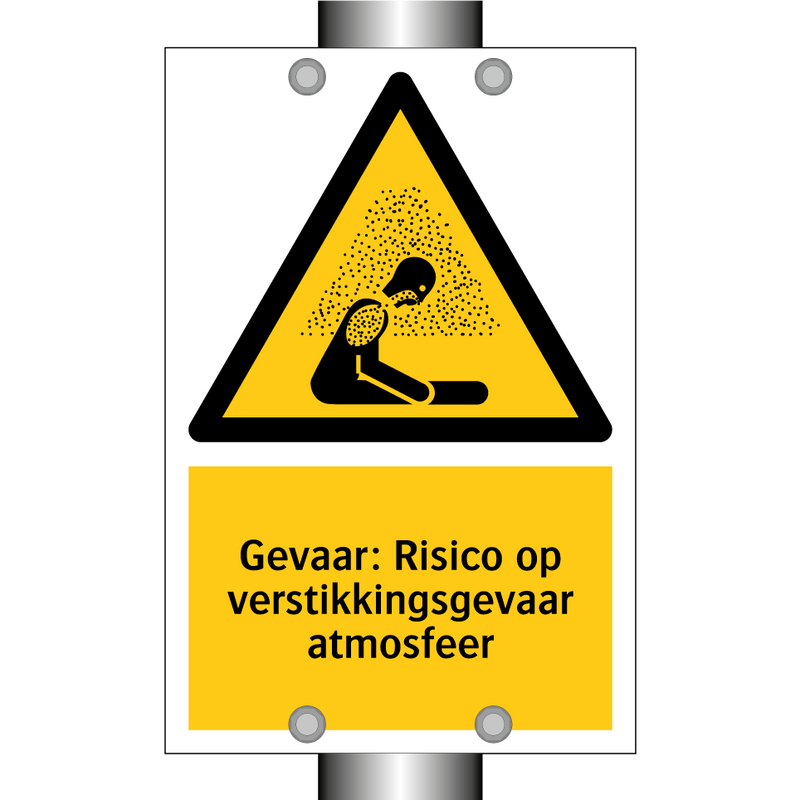 Gevaar: Risico op verstikkingsgevaar atmosfeer