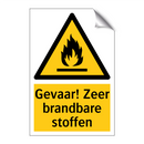 Gevaar! Zeer brandbare stoffen