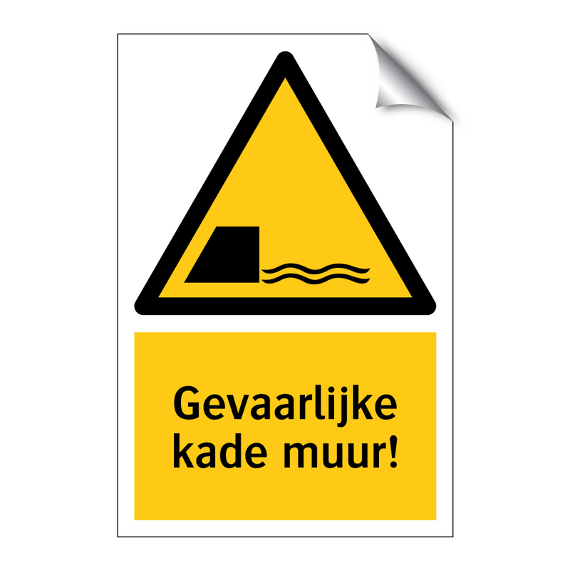 Gevaarlijke kade muur!