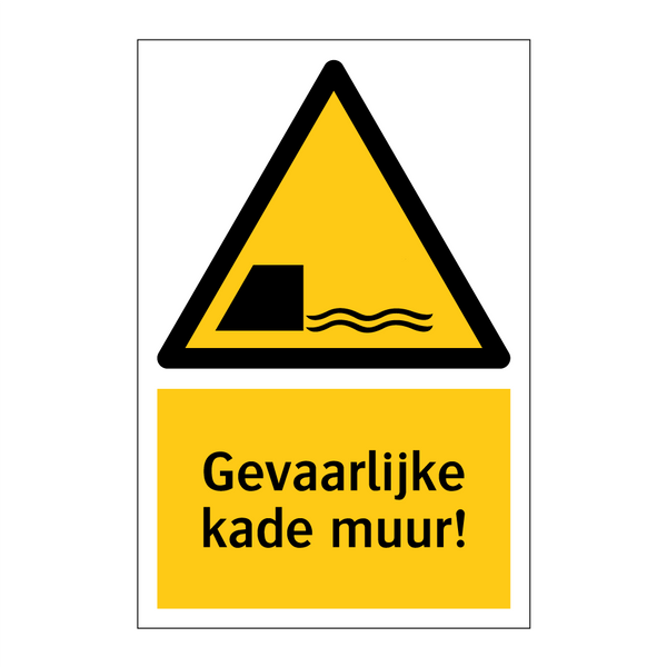 Gevaarlijke kade muur!