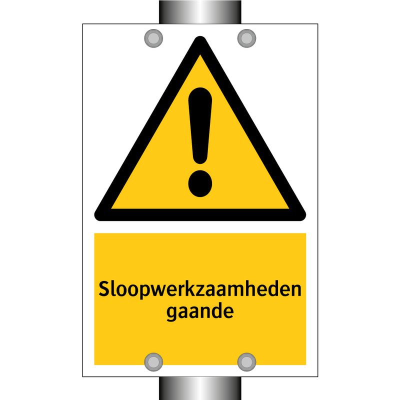 Sloopwerkzaamheden gaande & Sloopwerkzaamheden gaande & Sloopwerkzaamheden gaande