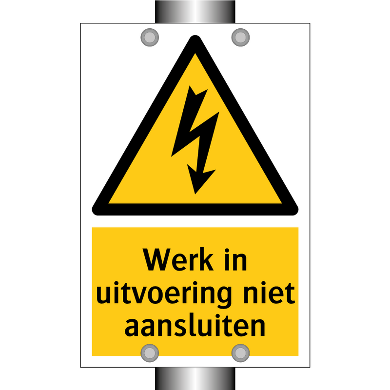Werk in uitvoering niet aansluiten & Werk in uitvoering niet aansluiten