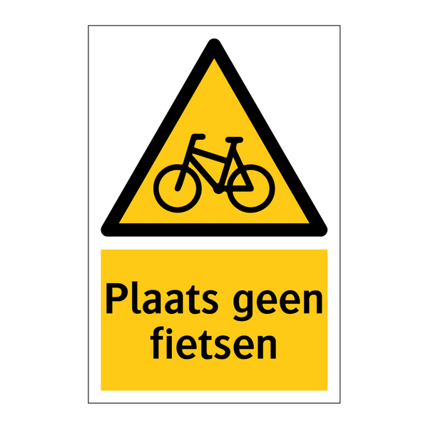 Plaats geen fietsen & Plaats geen fietsen & Plaats geen fietsen & Plaats geen fietsen