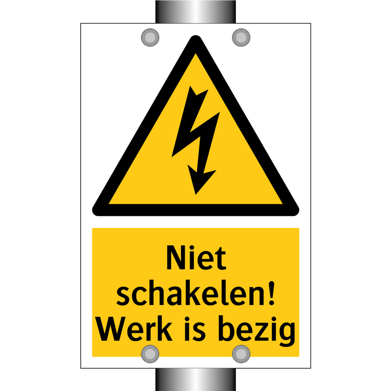 Niet schakelen! Werk is bezig & Niet schakelen! Werk is bezig & Niet schakelen! Werk is bezig