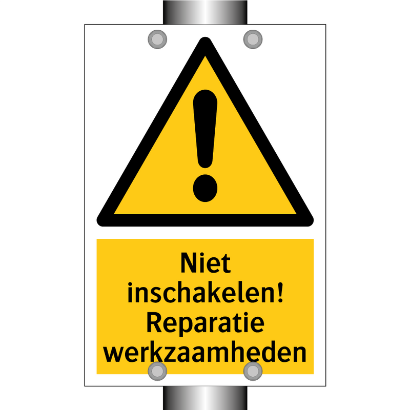 Niet inschakelen! Reparatie werkzaamheden & Niet inschakelen! Reparatie werkzaamheden