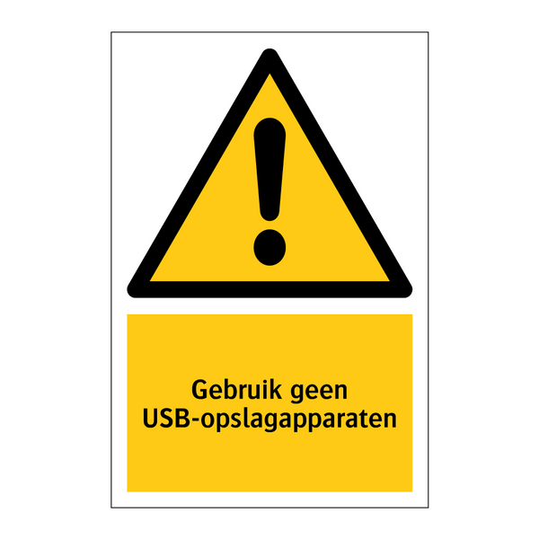 Gebruik geen USB-opslagapparaten & Gebruik geen USB-opslagapparaten