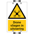 Drone vliegen in uitvoering & Drone vliegen in uitvoering & Drone vliegen in uitvoering