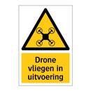 Drone vliegen in uitvoering & Drone vliegen in uitvoering & Drone vliegen in uitvoering
