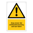 Zorg ervoor dat asfaltondersteuning ook kan falen!