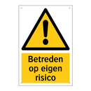Betreden op eigen risico & Betreden op eigen risico & Betreden op eigen risico