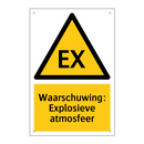 Waarschuwing: Explosieve atmosfeer & Waarschuwing: Explosieve atmosfeer