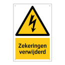 Zekeringen verwijderd & Zekeringen verwijderd & Zekeringen verwijderd & Zekeringen verwijderd