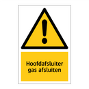Hoofdafsluiter gas afsluiten & Hoofdafsluiter gas afsluiten & Hoofdafsluiter gas afsluiten