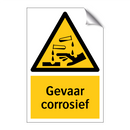 Gevaar corrosief & Gevaar corrosief & Gevaar corrosief & Gevaar corrosief