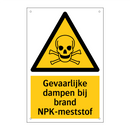 Gevaarlijke dampen bij brand NPK-meststof & Gevaarlijke dampen bij brand NPK-meststof