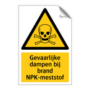 Gevaarlijke dampen bij brand NPK-meststof & Gevaarlijke dampen bij brand NPK-meststof