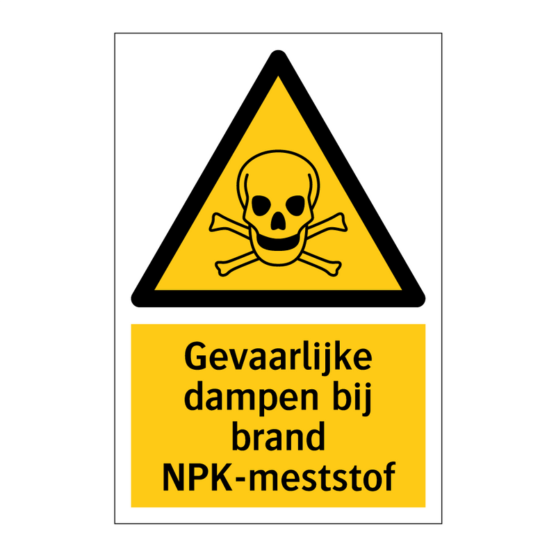 Gevaarlijke dampen bij brand NPK-meststof & Gevaarlijke dampen bij brand NPK-meststof