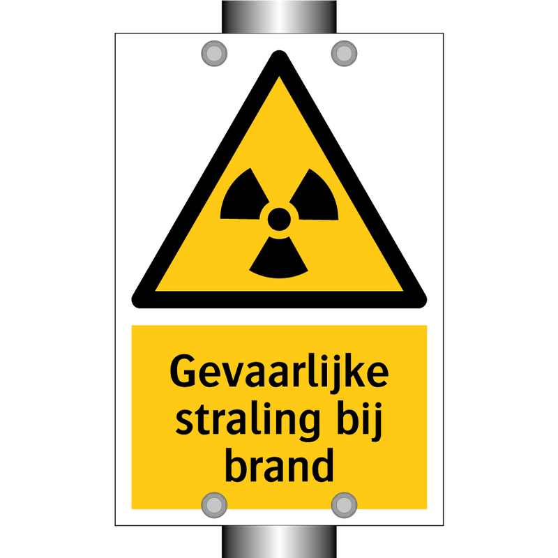 Gevaarlijke straling bij brand & Gevaarlijke straling bij brand & Gevaarlijke straling bij brand