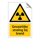 Gevaarlijke straling bij brand & Gevaarlijke straling bij brand & Gevaarlijke straling bij brand