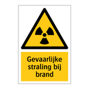 Gevaarlijke straling bij brand & Gevaarlijke straling bij brand & Gevaarlijke straling bij brand