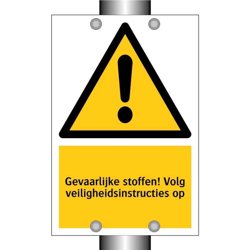 Gevaarlijke stoffen! Volg veiligheidsinstructies op