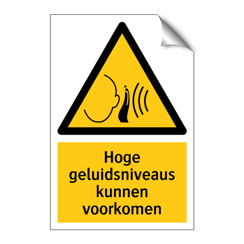 Hoge geluidsniveaus kunnen voorkomen & Hoge geluidsniveaus kunnen voorkomen