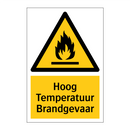Hoog Temperatuur Brandgevaar & Hoog Temperatuur Brandgevaar & Hoog Temperatuur Brandgevaar