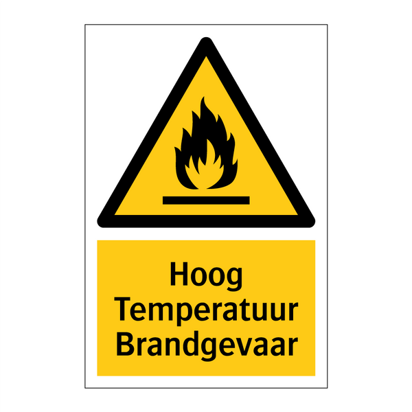 Hoog Temperatuur Brandgevaar & Hoog Temperatuur Brandgevaar & Hoog Temperatuur Brandgevaar