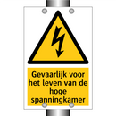 Gevaarlijk voor het leven van de hoge spanningkamer