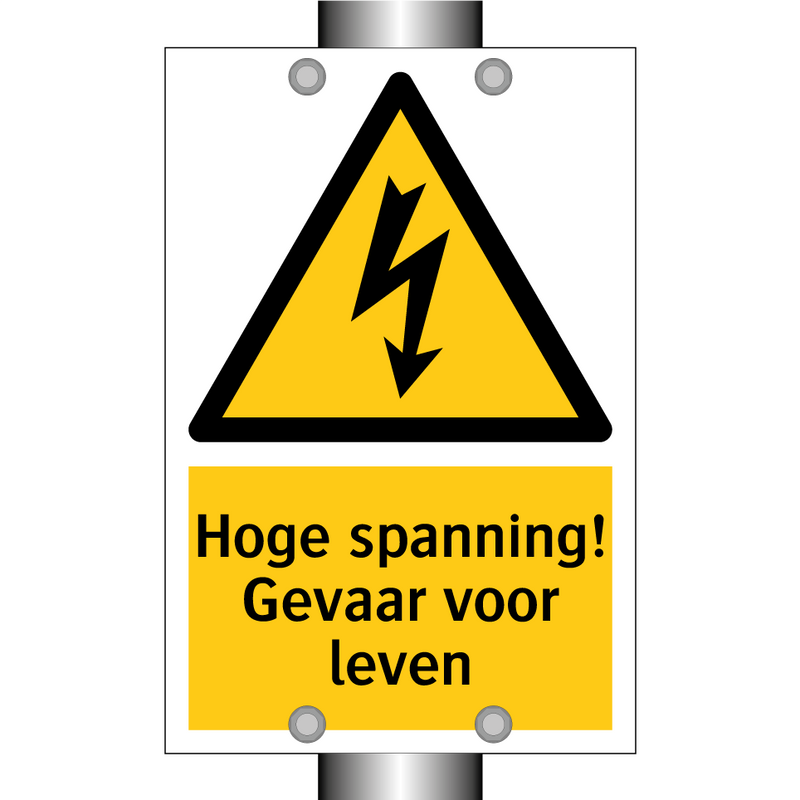Hoge spanning! Gevaar voor leven & Hoge spanning! Gevaar voor leven