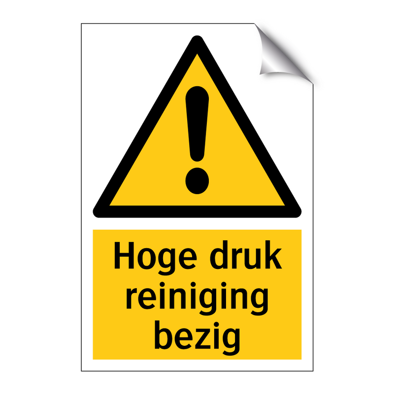 Hoge druk reiniging bezig & Hoge druk reiniging bezig & Hoge druk reiniging bezig