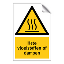 Hete vloeistoffen of dampen & Hete vloeistoffen of dampen & Hete vloeistoffen of dampen