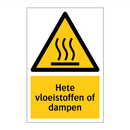Hete vloeistoffen of dampen & Hete vloeistoffen of dampen & Hete vloeistoffen of dampen