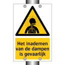Het inademen van de dampen is gevaarlijk & Het inademen van de dampen is gevaarlijk