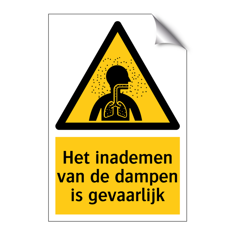 Het inademen van de dampen is gevaarlijk & Het inademen van de dampen is gevaarlijk