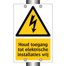 Houd toegang tot elektrische installaties vrij & Houd toegang tot elektrische installaties vrij
