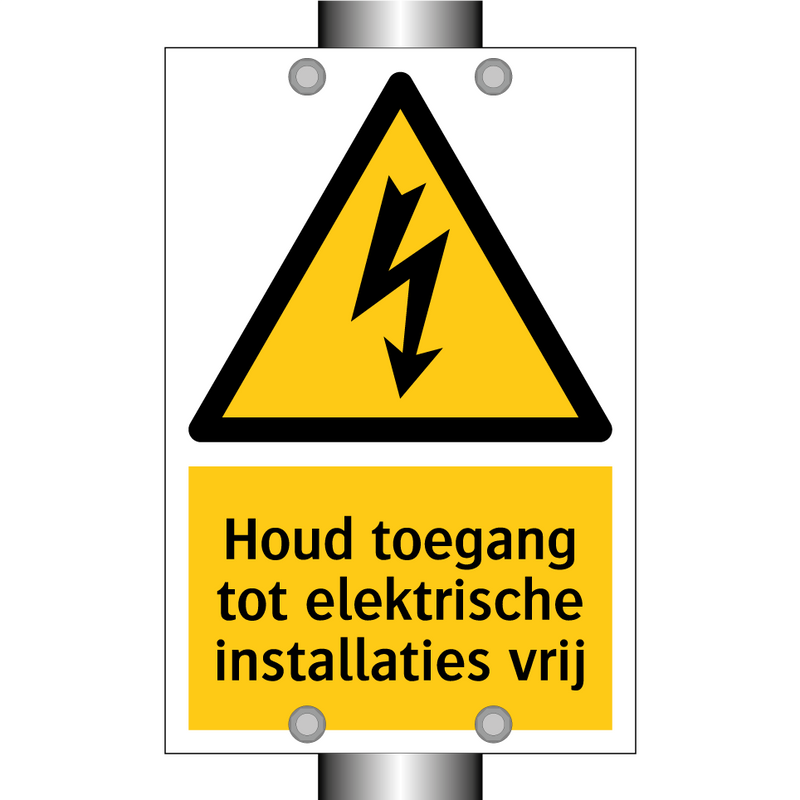 Houd toegang tot elektrische installaties vrij & Houd toegang tot elektrische installaties vrij