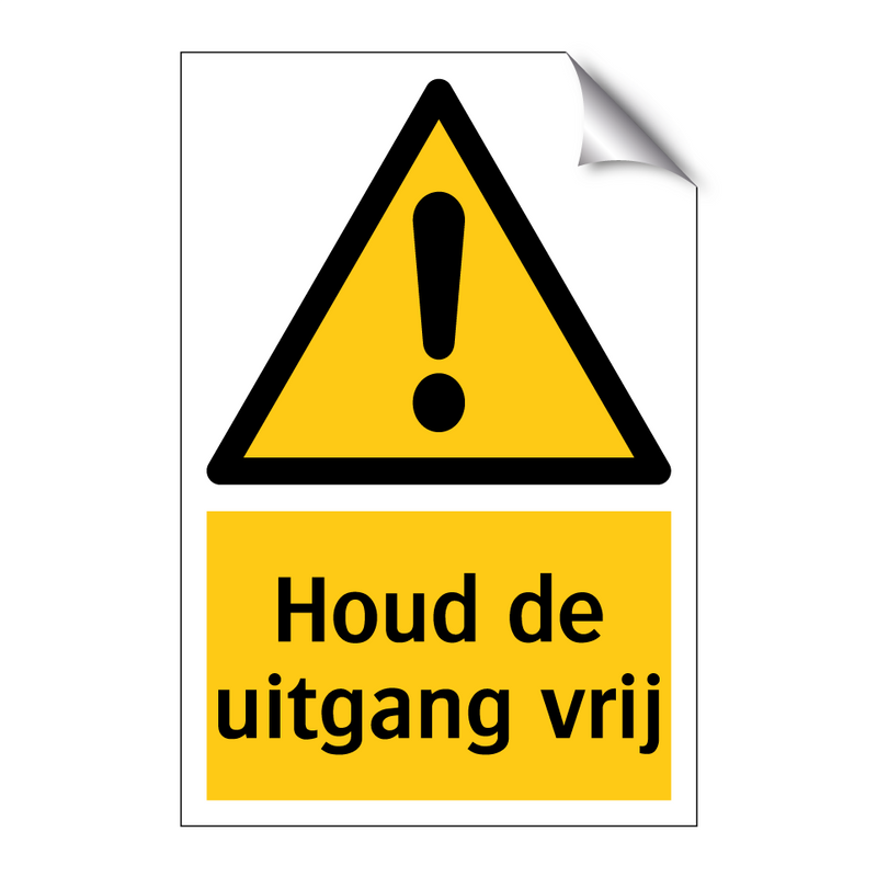 Houd de uitgang vrij & Houd de uitgang vrij & Houd de uitgang vrij & Houd de uitgang vrij
