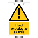 Houd gereedschap op orde & Houd gereedschap op orde & Houd gereedschap op orde
