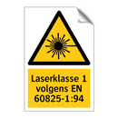 Laserklasse 1 volgens EN 60825-1:94 & Laserklasse 1 volgens EN 60825-1:94