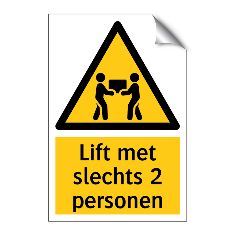 Lift met slechts 2 personen & Lift met slechts 2 personen & Lift met slechts 2 personen