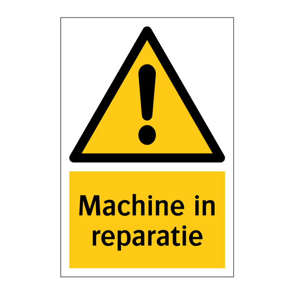 Machine in reparatie & Machine in reparatie & Machine in reparatie & Machine in reparatie