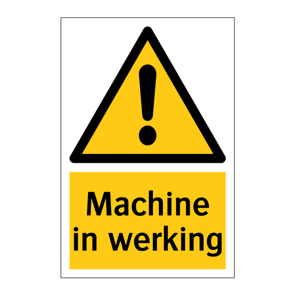 Machine in werking & Machine in werking & Machine in werking & Machine in werking